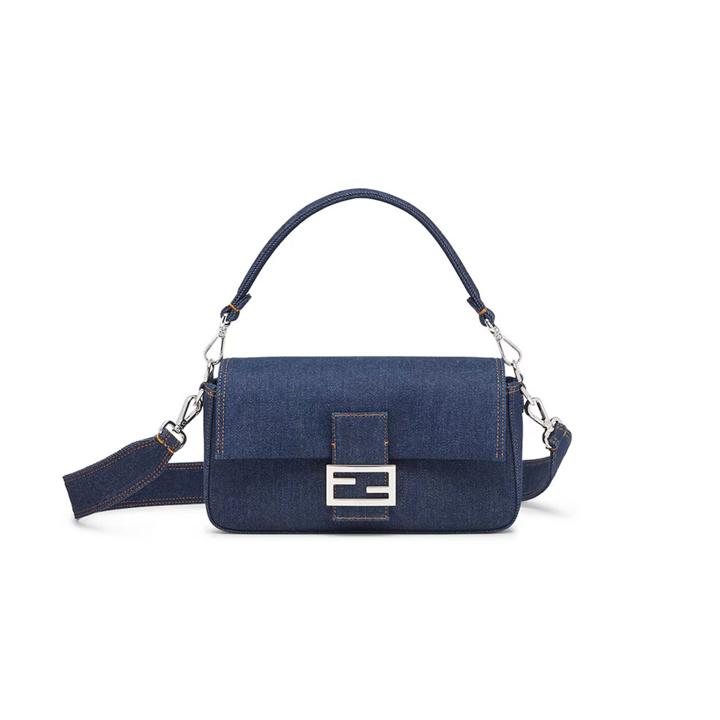F**di baguette blue denim bag 8br600al9wf0kr1 (27*15*6cm)